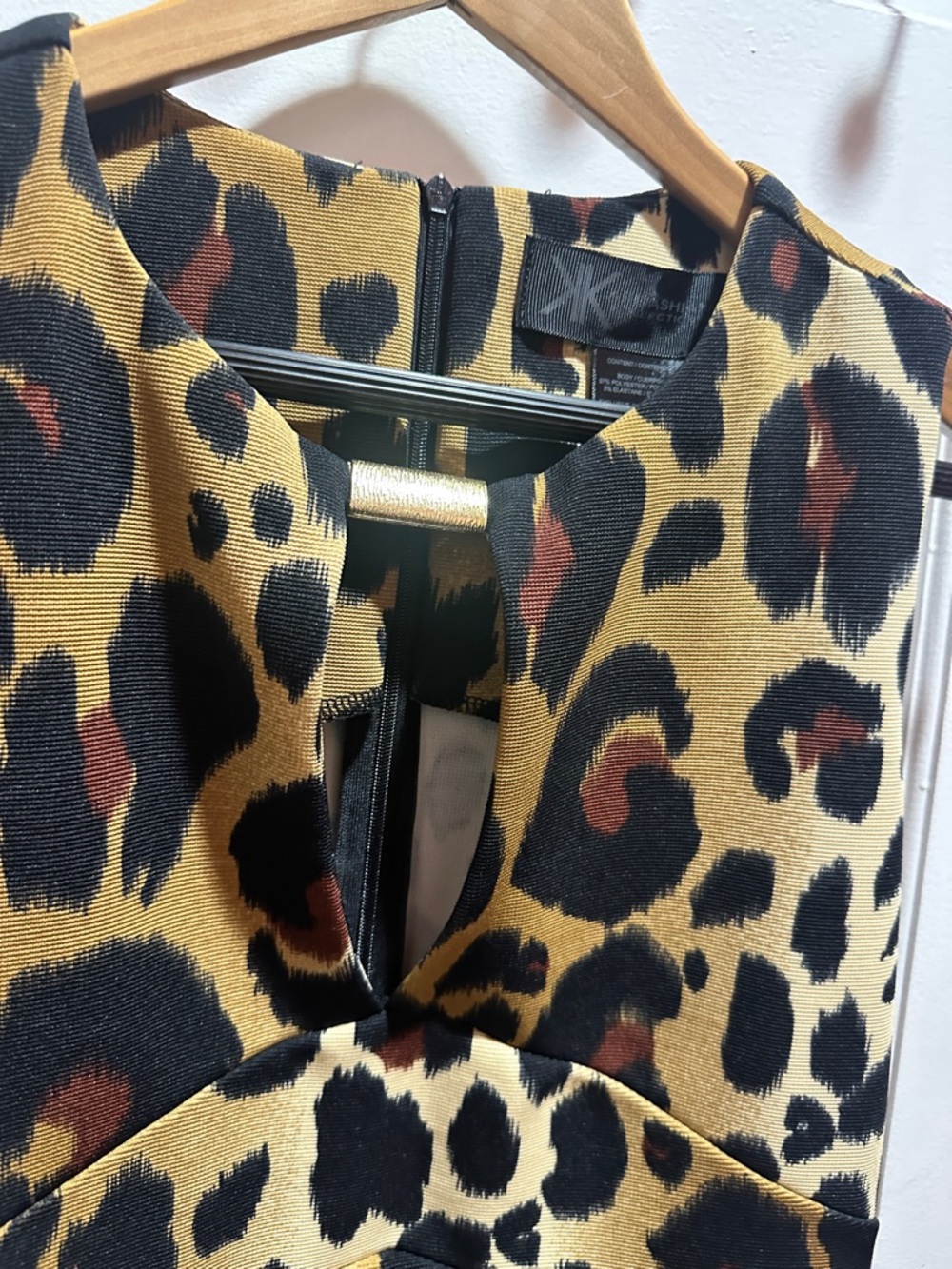 Kardashian Kollection Leopard Print Midi Dress - Picture 2 of 5